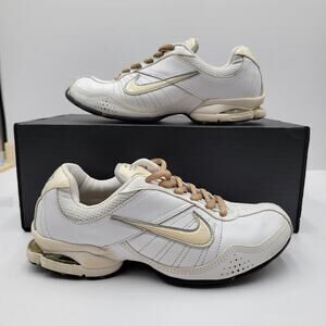 Nike Wmns Air Exceed Leather 'White Gold ' Size 7.5 366650-111 (217)
